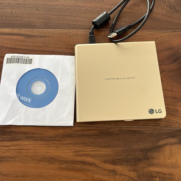 LG Ultra Slim Portable DVD Writer Gold Model GP65NG60 - Picture 4 of 6